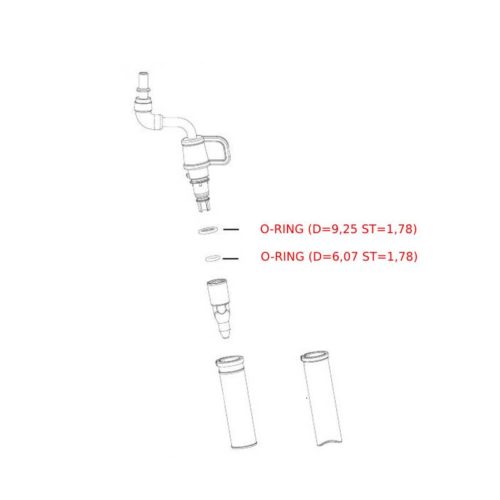 O-Ring Set für Heisswasser/Dampfdüse