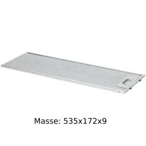 V-Zug Fettfilter 535x172x9 eingriffig DF-S6