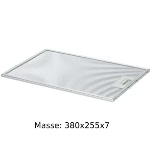 V-Zug Fettfilter 380x255x7 / Alu