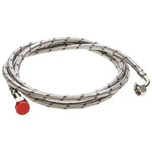 V-Zug Einlauf-Panzerschlauch 3m mit Filter